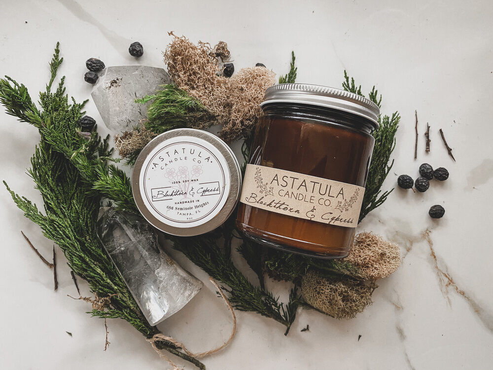 Blackthorn & Cypress Candle