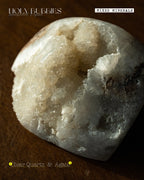 Clear Quartz with Agate〔白水晶共生瑪瑙〕