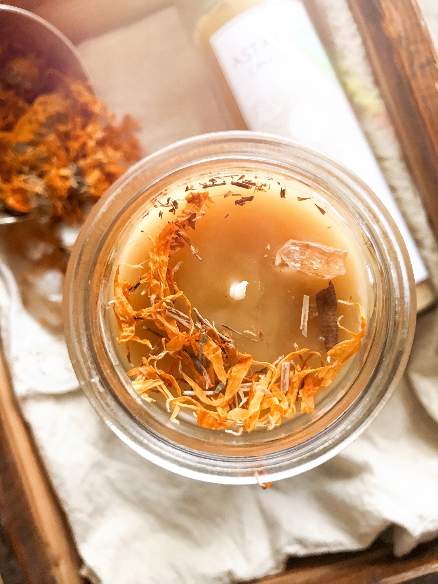 Sun Intention Beeswax Candle - Holy Bubbles