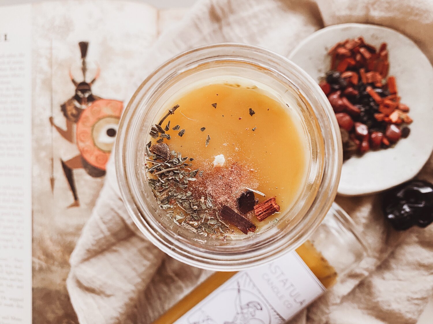 Mars Intention Beeswax Candle - Holy Bubbles