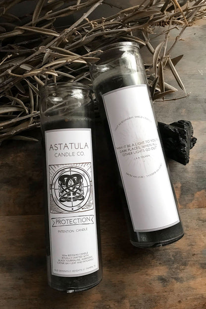 Protection Intention Beeswax Candle - Holy Bubbles
